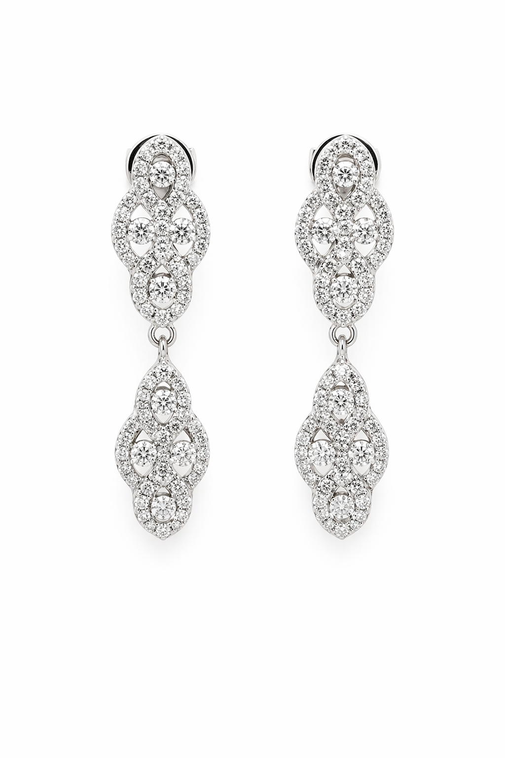 Aros Art Deco con brillantes Aros Art Deco con brillantes