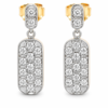 Aros colgantes con brillantes