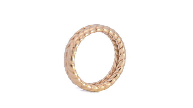 Anillo oro amarillo estilo romano