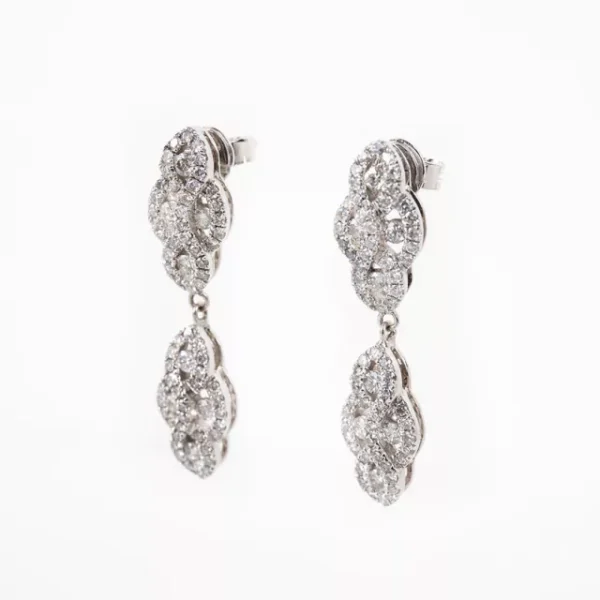 Aros Art Deco con brillantes