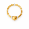 Anillo tejido de oro