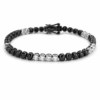 Pulsera con diamantes negros y blancos