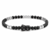 Pulsera con diamantes negros y blancos