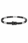 Pulsera con diamantes negros y blancos