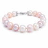 Pulsera de perlas y oro blanco
