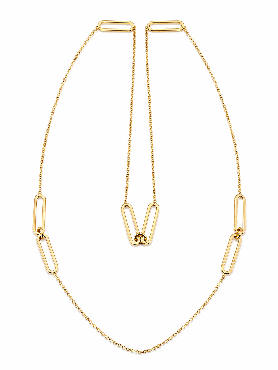 Collar Paper Clip con cadena Collar Paper Clip con cadena