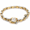 Pulsera combinada oro blanco y amarillo