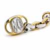 Pulsera combinada oro blanco y amarillo