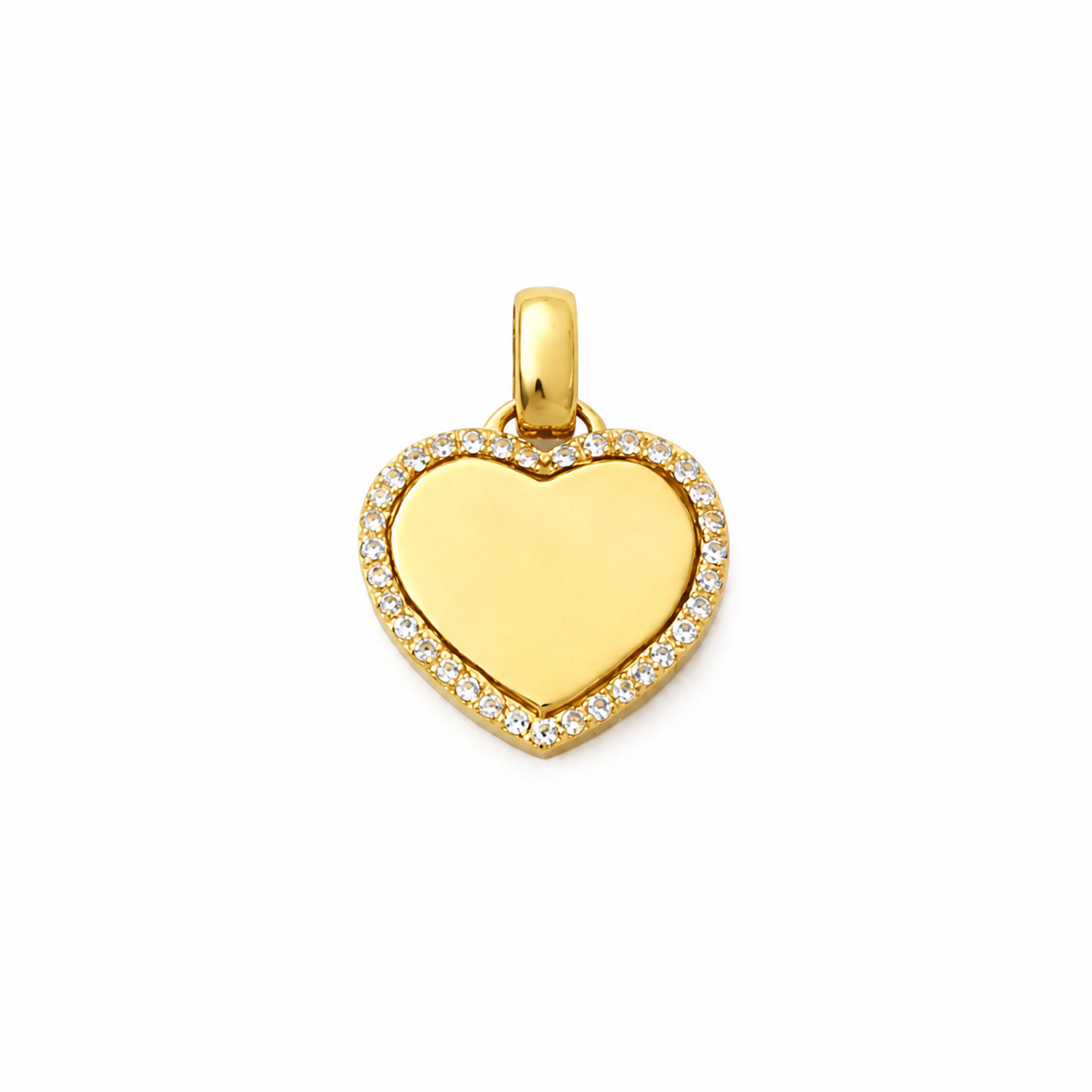 Dije corazón de oro