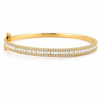 Pulsera esclava con brillantes y baguette