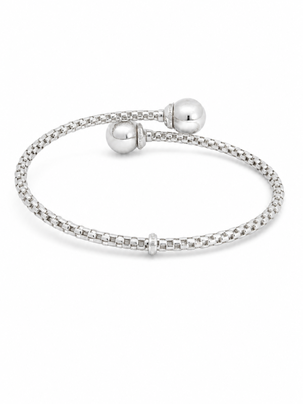 Pulsera semi rígida con dos esferas
