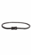 Pulsera tenis con diamantes negros