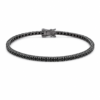 Pulsera tenis con diamantes negros