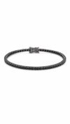Pulsera tenis con diamantes negros