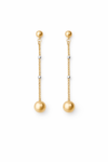 Aros de oro amarillo tejido