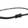 Pulsera tenis con diamantes negros