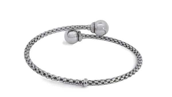 Pulsera semi rígida con dos esferas