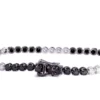 Pulsera con diamantes negros y blancos