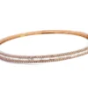 Pulsera esclava con brillantes y baguette