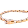 Pulsera combinada oro blanco y amarillo