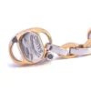 Pulsera combinada oro blanco y amarillo