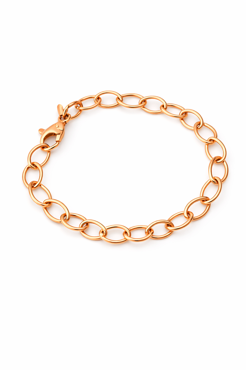 Pulsera de oro rosa