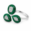 Anillo con piedra malaquita