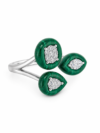 Anillo con piedra malaquita