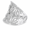 Anillo calado con flores